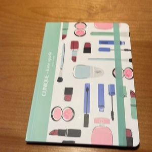 New! Clinique & Kate spade journal in original clear pouch.